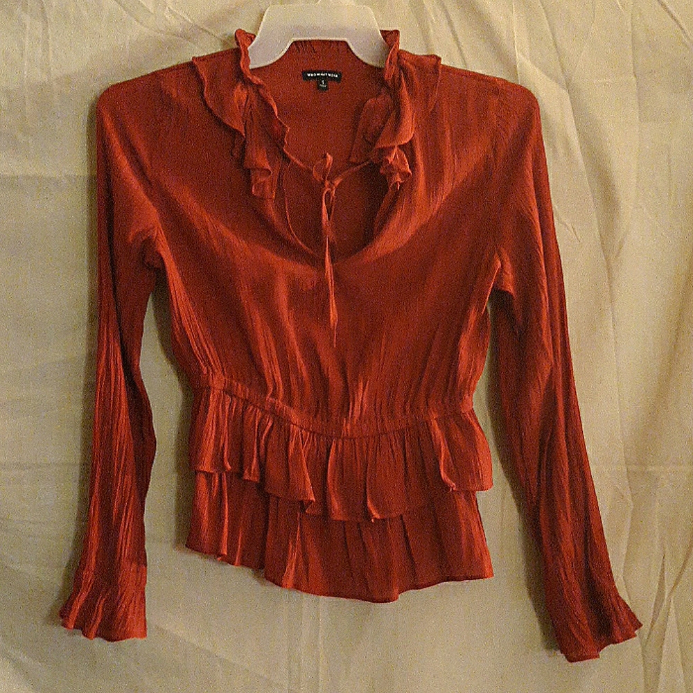 🌻B2G1 WHO WHAT WEAR Long sleeve blouse